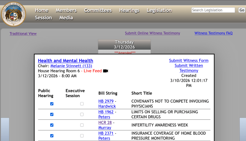 Hearing Notice: HCR 28 Infertility&nbsp;Awareness